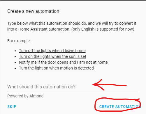 New Automation Wizard